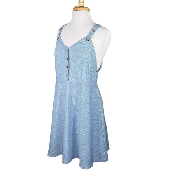 Annie 50 Women’s Linen Blend Striped Sundress with Criss-Cross Straps Med EUC - Picture 15 of 15